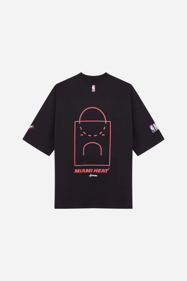 CAMISETA OVERSIZED APPROVE X NBA MIAMI HEAT PRETA - Image 2